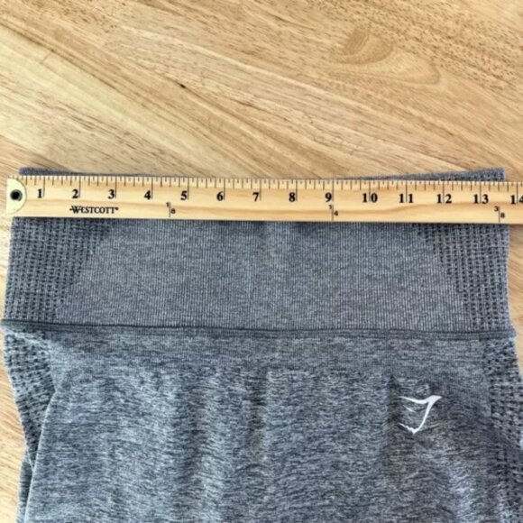 Gymshark Vital Boost Leggings Size M Smokey Gray Marl High Rise Ankle Athletic‎ - Picture 10 of 13
